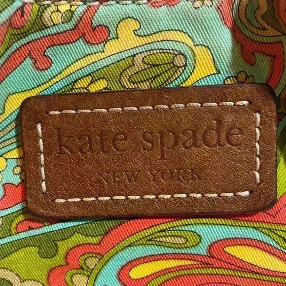 Kate Spade Brown and Green Paisley Hobo Bag - Picture 5 of 16